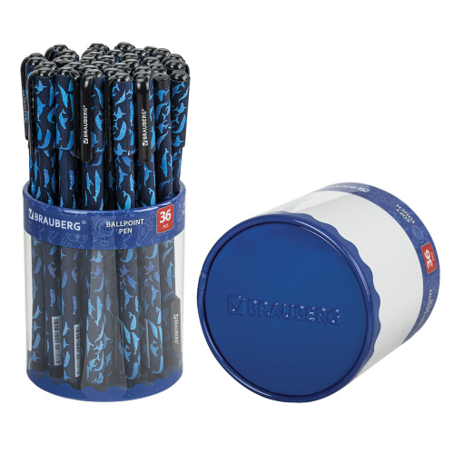 Ручка шариковая BRAUBERG SOFT TOUCH STICK "WHALE", мягкое покрытие, узел 0,7 мм, синяя фото 5
