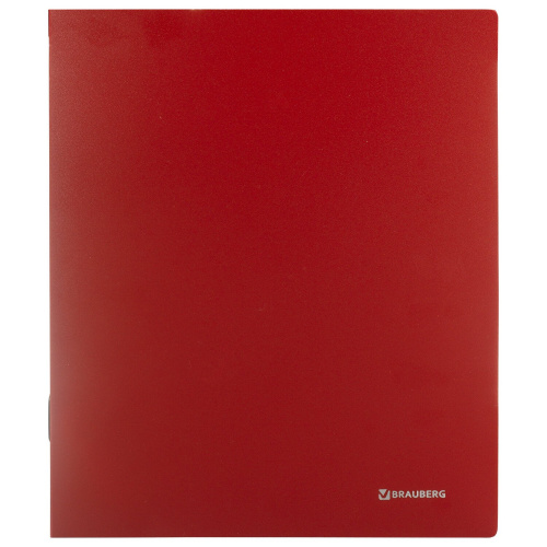 Папка на 2 кольцах BRAUBERG "Стандарт", 40 мм, до 300 листов, красная фото 3