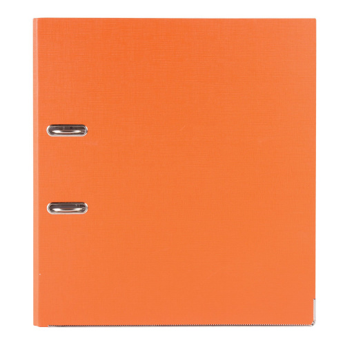 Папка-регистратор BRAUBERG, покрытие из ПВХ, 80 мм, с уголком, оранжевая фото 10