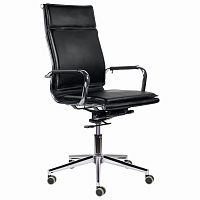 Кресло офисное BRABIX PREMIUM "Kayman EX-532", экокожа, хром, черное