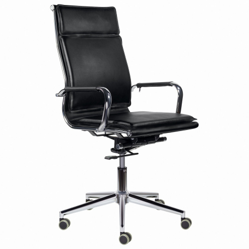 Кресло офисное BRABIX PREMIUM "Kayman EX-532", экокожа, хром, черное