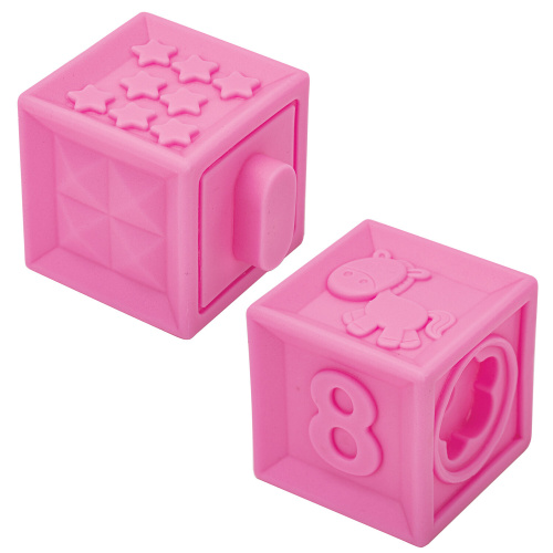 Тактильные кубики, сенсорные игрушки ЮНЛАНДИЯ, 10 шт., развивающие, с функцией сортера фото 9