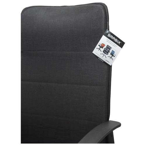 Кресло офисное BRABIX "Delta EX-520", ткань, черное фото 6