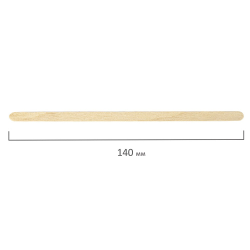 Размешиватель одноразовый деревянный БЕЛЫЙ АИСТ, 140 мм, 250 шт., в индивидуальной упаковке фото 7