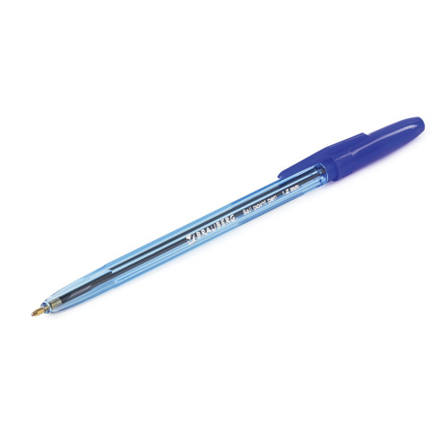 Ручка шариковая BRAUBERG "Carina Blue", корпус тонированный синий, линия письма 0,5 мм, синяя фото 6
