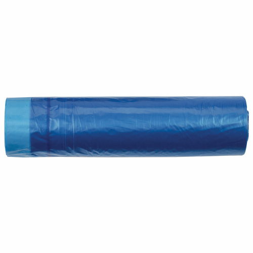 Мешки для мусора с завязками ЛЮБАША, 35 л, 48х52 см, 30 шт., синие фото 2