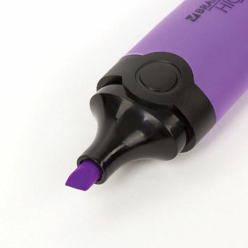Текстовыделитель BRAUBERG "DELTA", линия 1-5 мм, фиолетовый фото 5