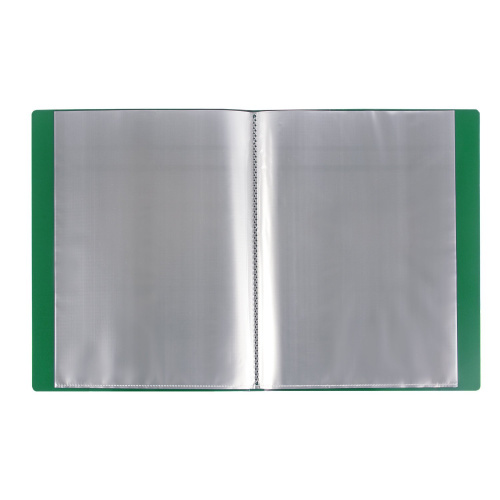 Папка BRAUBERG, 40 вкладышей,  0,7 мм, стандарт, зеленая фото 3