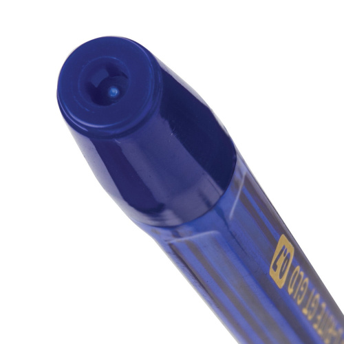 Ручка шариковая масляная с грипом BRAUBERG "i-Rite GT GLD", корпус тонированный синий, синяя фото 6