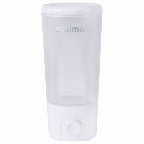 Диспенсер для жидкого мыла LAIMA, 0,38 л, белый (матовый), ABS-пластик, наливной фото 2