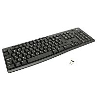 Клавиатура беспроводная LOGITECH K270, 104 клавиши + 8 дополнительных клавиш, мультимедийная, черная