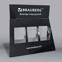 Подставка под письменные принадлежности BRAUBERG, 3 отделения, 34х35х14см
