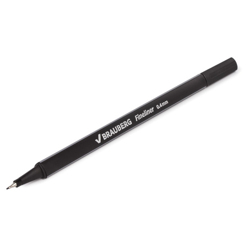 Ручка капиллярная (линер) BRAUBERG "Aero", трехгранная, металлический наконечник фото 10