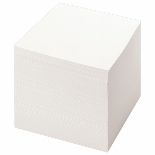 Блок для записей STAFF, непроклеенный, куб 9х9х9 см, белизна 90-92%, белый фото 3