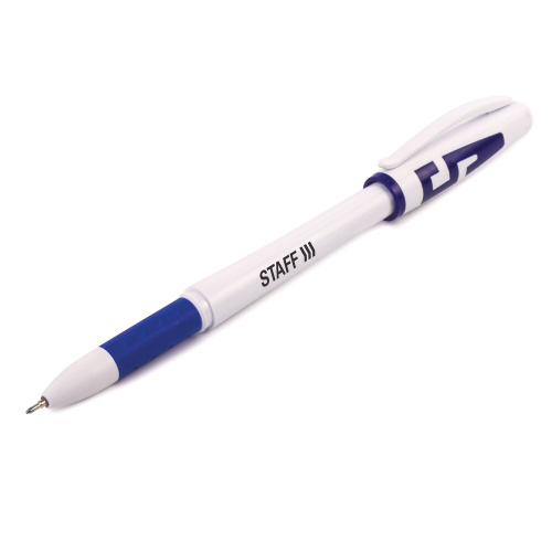 Ручки гелевые с грипом STAFF "Manager", 4 цвета, корпус белый, узел 0,5 мм фото 4