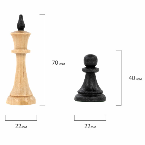 Шахматы турнирные, деревянные ЗОЛОТАЯ СКАЗКА, 40х40 см фото 7