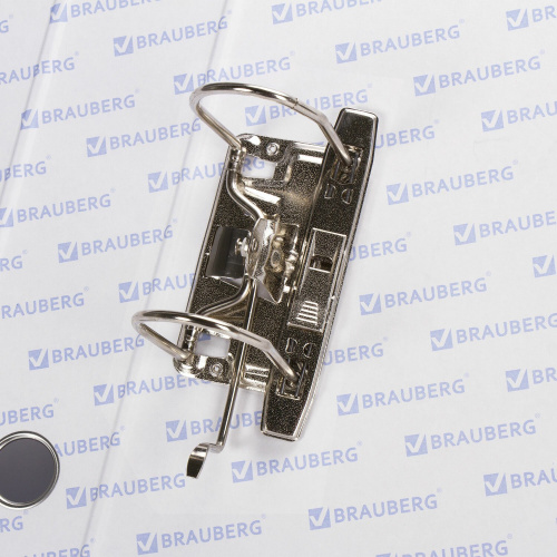 Папка-регистратор BRAUBERG 70 мм, с покрытием из ПВХ, синяя фото 9