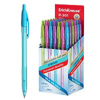 Ручка шариковая автоматическая ERICH KRAUSE "R-301 Spring", синяя, узел 1,0 мм, линия 0,5 мм