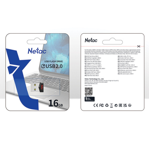 Флеш-диск 16GB NETAC UM81, USB 2.0, черный, NT03UM81N-016G-20BK фото 6