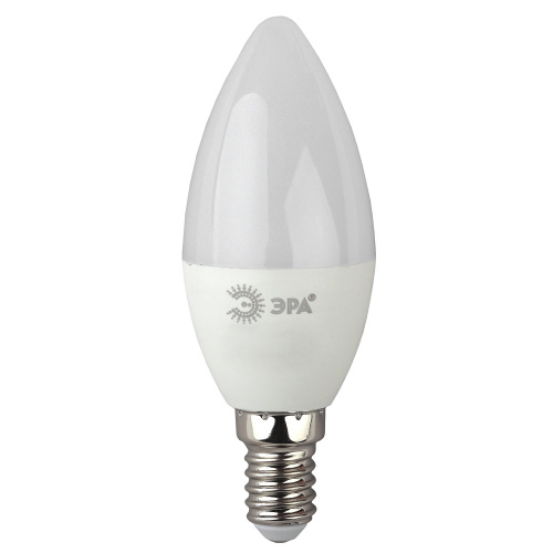 Лампа светодиодная ЭРА, 7 (60) Вт, цоколь E14, "свеча", теплый белый свет, 30000 ч. фото 3