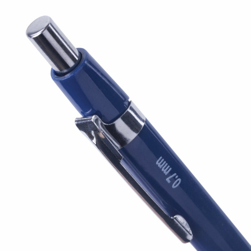 Набор BRAUBERG: механический карандаш, трёхгранный синий корпус, 12 штук, блистер фото 9