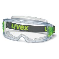 Очки защитные закрытые UVEX Ультравижн, прозрачные, ацетатная линза, защита от запотевания