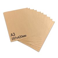 Крафт-бумага в листах BRAUBERG, А3, 297 х 420 мм, плотность 78 г/м2, 100 листов, марка А