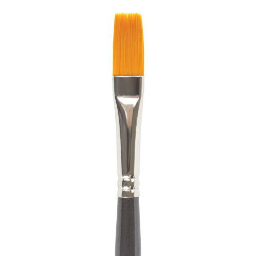 Кисть художественная проф. BRAUBERG ART CLASSIC, №8, синтетика жесткая, плоская, длинная ручка фото 3