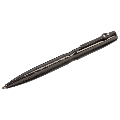 Ручка подарочная шариковая GALANT "NUANCE", корпус оружейный металл, синяя фото 5