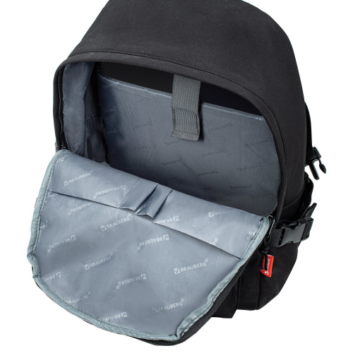 Рюкзак BRAUBERG FUSION универсальный, с отд.для ноутбука, карман-антивор, черный, 43х, 271656 фото 3