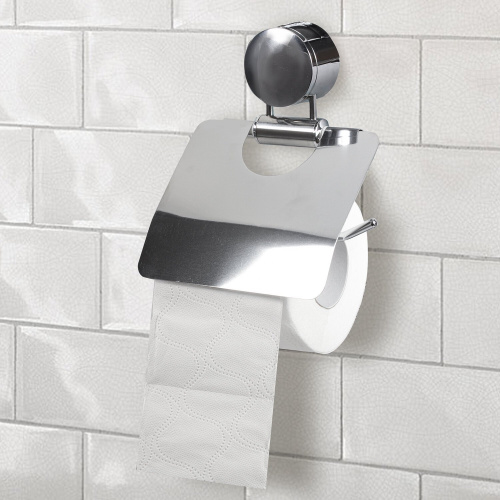 Держатель для бытовой туалетной бумаги LAIMA, нержавеющая сталь, зеркальный фото 9