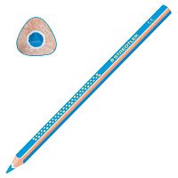 Карандаш цветной утолщенный STAEDTLER "Noris club", трехгранный, грифель 4 мм, голубой