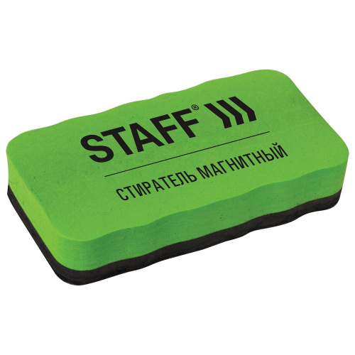 Стиратель магнитный для магнитно-маркерной доски STAFF "Basic", 57х107 мм, упаковка с подвесом