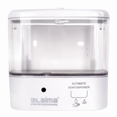 Диспенсер для жидкого мыла LAIMA CLASSIC, наливной, 0,6 л, ABS-пластик, белый фото 5