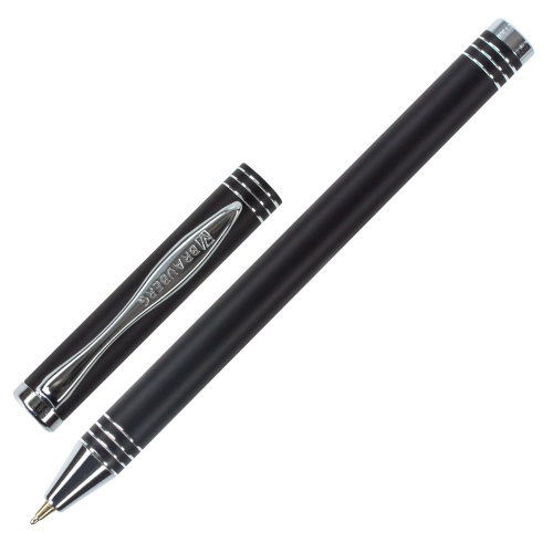 Ручка подарочная шариковая BRAUBERG Magneto, корпус черный, линия письма 0,5 мм, синяя фото 9