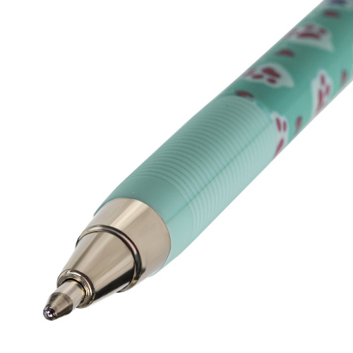 Ручка шариковая ЮНЛАНДИЯ "GLAMOUR CAT", синяя, линия письма 0,35 мм фото 3