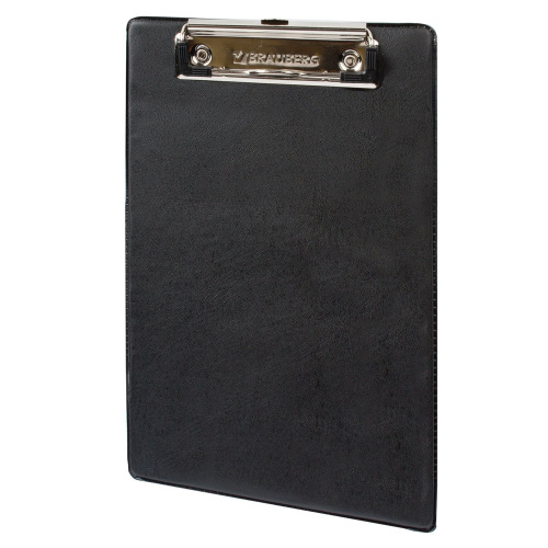 Доска-планшет BRAUBERG "NUMBER ONE ", А5,с прижимом, картон/ПВХ, черная фото 2