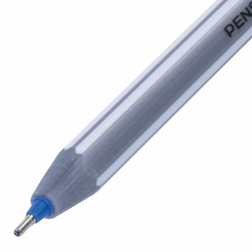 Ручка шариковая масляная PENSAN "Triball", трехгранная, линия письма 0,5 мм, синяя фото 6