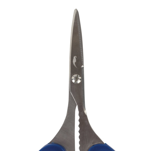 Ножницы для хобби и рукоделия ОСТРОВ СОКРОВИЩ, 165 мм, 3-х сторонняя заточка, синие фото 3