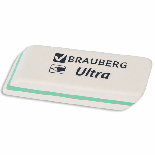Ластик BRAUBERG "Ultra", 50х14х8 мм, белый, детали ассорти, натуральный каучук фото 7