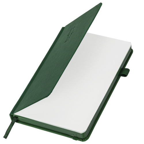 Ежедневник датированный 2024 А5 138х213 мм BRAUBERG "Plain", под кожу, с резинкой, тёмно-зеленый, 114999 фото 2