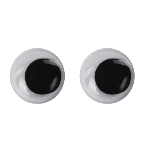 Глазки для творчества ОСТРОВ СОКРОВИЩ, 15 мм, 20 шт., пришивные, вращающиеся, черно-белые фото 3