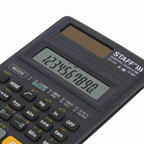 Калькулятор инженерный STAFF, 142х78 мм, 139 функций, 10+2 разрядов, двойное питание фото 6