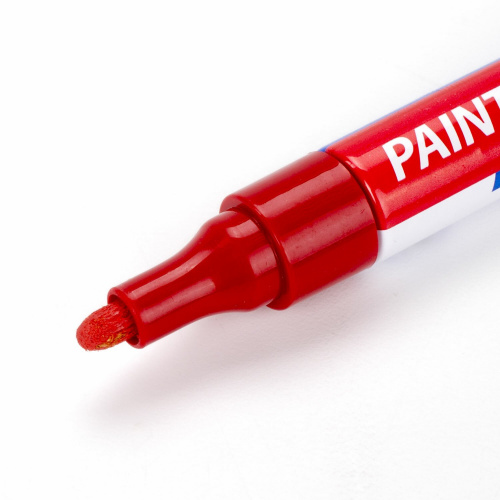 Маркер-краска лаковый BRAUBERG EXTRA (paint marker), 4 мм, красный фото 8
