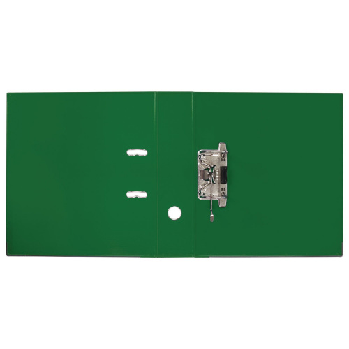 Папка-регистратор BRAUBERG "EXTRA", 75 мм, зеленая, двустороннее покрытие пластик, металлич уголок фото 8
