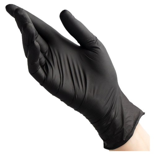 Перчатки нитриловые смотровые BENOVY Nitrile Chlorinated, 50 пар, размер S (малый), черные фото 2