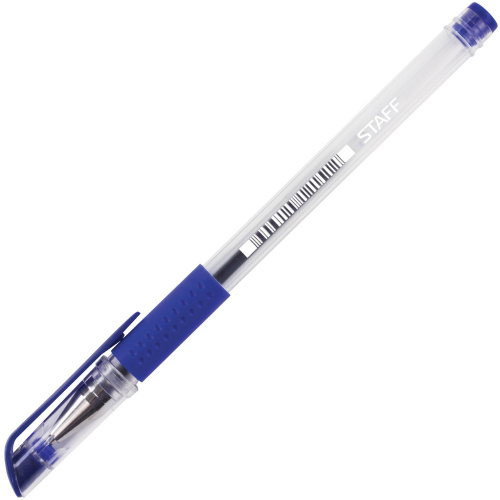 Ручки гелевые с грипом STAFF "EVERYDAY", 4 цвета, линия письма 0,35 мм фото 5