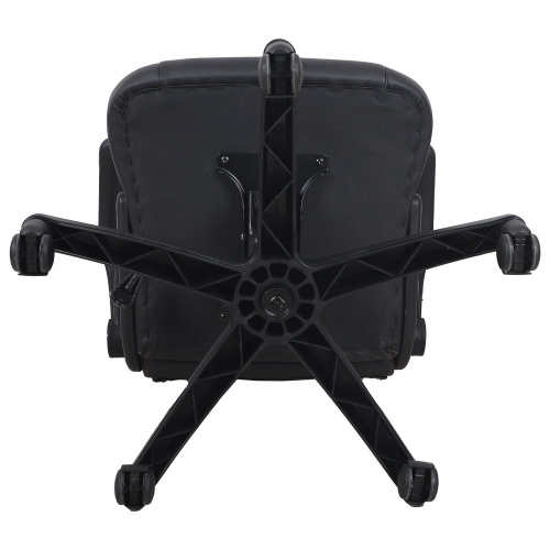 Кресло компьютерное BRABIX "Skill GM-005", откидные подлокотники, экокожа, черное/оранжевое фото 4