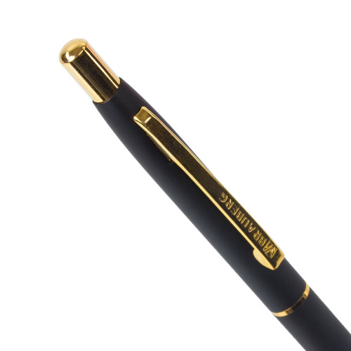 Ручка подарочная шариковая BRAUBERG Brioso, корпус черный, линия письма 0,5 мм, синяя фото 7