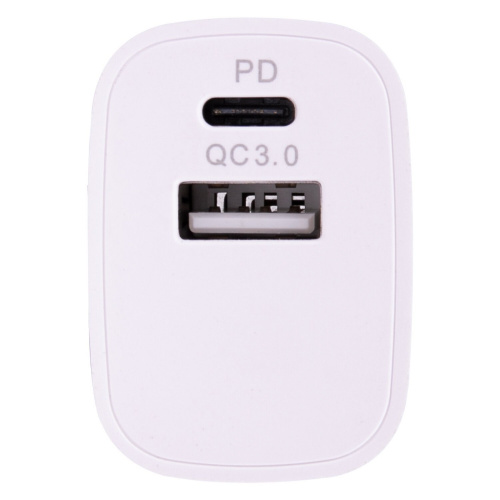 Зарядное устройство быстрое сетевое SONNEN, порты USB+Type-C, QC 3.0, 3 А, белое фото 4